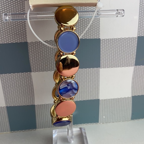 14th & Union Circle Gold Purple Stretchy Fashion Bracelet - Picture 2 of 12